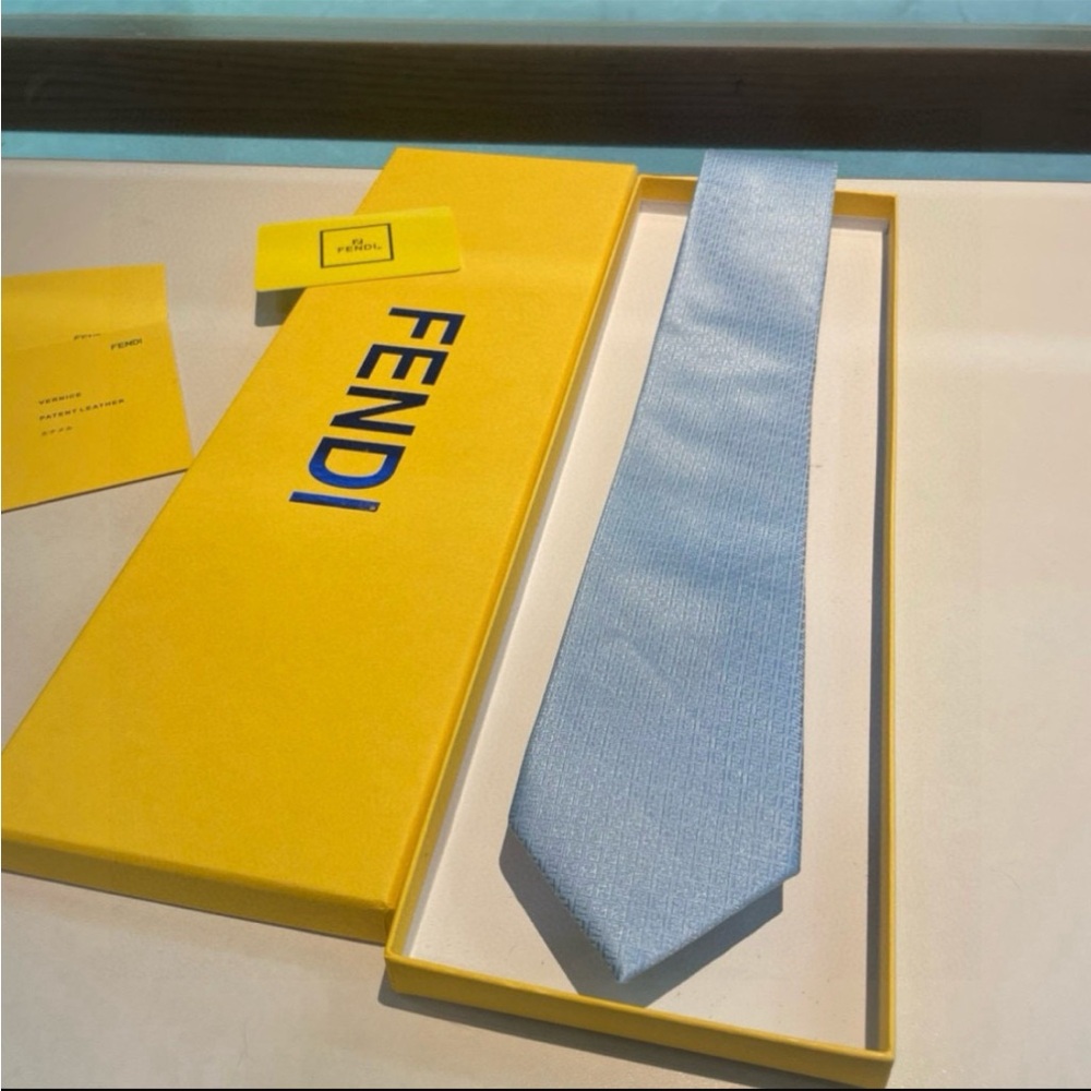 Fendi Light Blue Tie